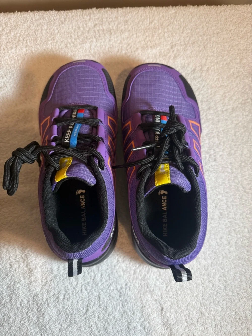 HIKE BALANCE BALANCE III Women Purple Black Orange Hiking Sneakers EU 37 Low Top